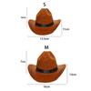 Non-woven Pet  Western  Cowboy  Hat Funny Cosplay Props Universal Dog Cap For Halloween Christmas