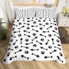 Cartoon Rabbit Duvet Cover Sweet Strawberry Milk Bedding Set,Cute Animals Fruits Comforter Cover Lovely Pink Stars Quilt Cover