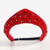 Elegant Velvet Crown Headband Baroque Triangle Sponge Hairband Classical European American Style Pearl Rhinestone Hair Hoop