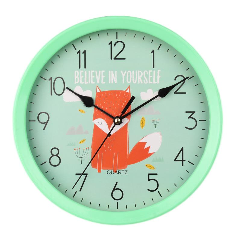 Super Silent Creative Wall Clock Cartoon Clock Wall Clock Cute Simple Home Living Room Children's Room Bedroom Wall Clock