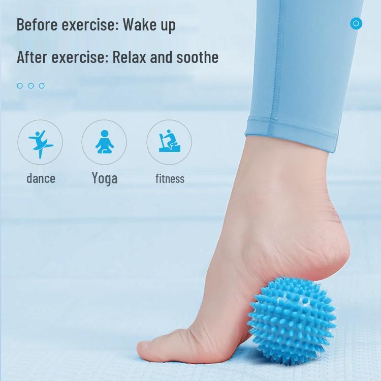 

Hedgehog Massage Ball for Yoga, Fitness, Deep Muscle Relaxation & Rehabilitation - Ideal for Foot, Wrist, Waist, Shoulder, Neck & Hand Grip Training 7.5cm-Diameter Green