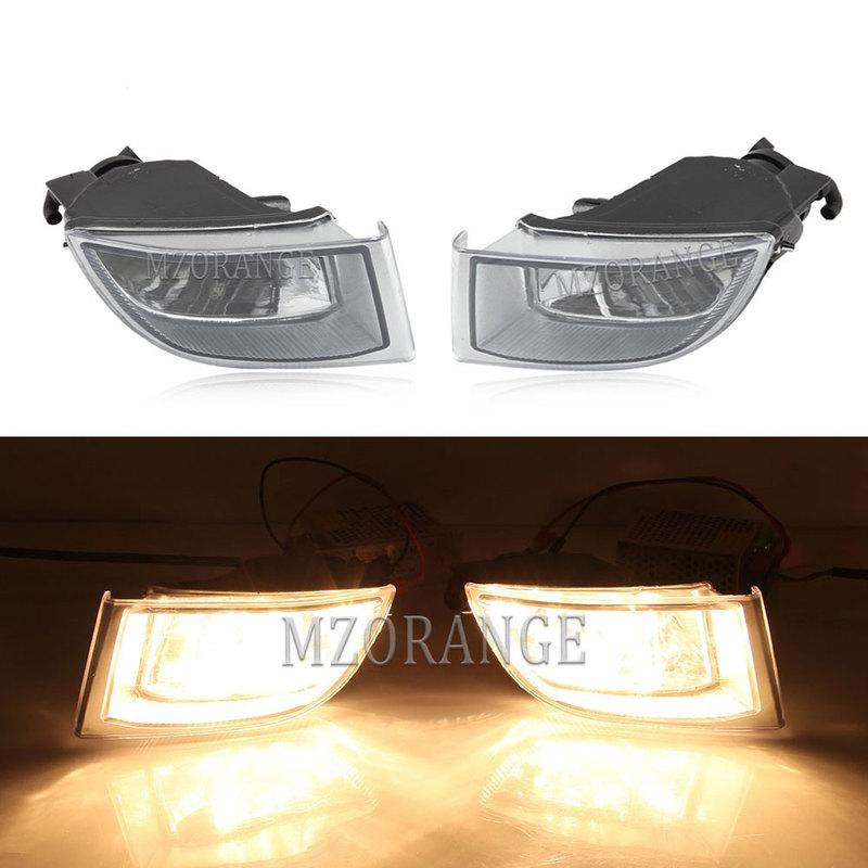 For Toyota Land Cruiser Prado 120 2002-2007 2008 2009 Fog Lights Led Headlight Clear Lens Fog Lamp Cover Grill Bezel Accessories