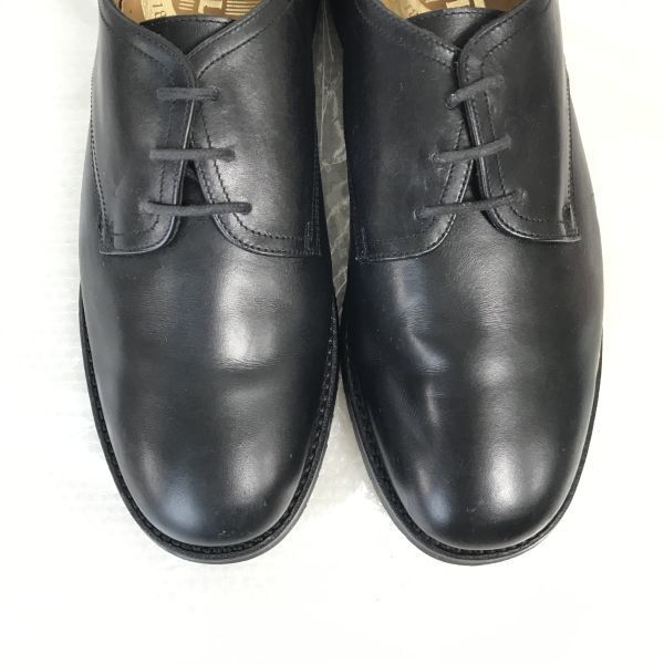 Netherlands VAN LIER Leather Service Shoes Plain Toe 28.0/M Black Business(USED)