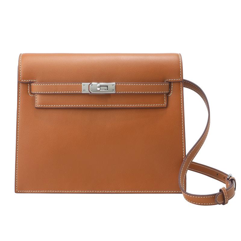 Borsa a Tracolla Kelly alla Moda in Pelle di Vitello per Donna - Borsa a Spalla Versatile, di Alta Gamma, in Vera Pelle con Sensazione di Lusso Leggero
