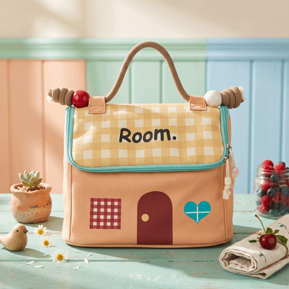 Large Capacity Cosmetic Bag House Shape Portable Toiletry Organizer Makeup Bag  Home Storage