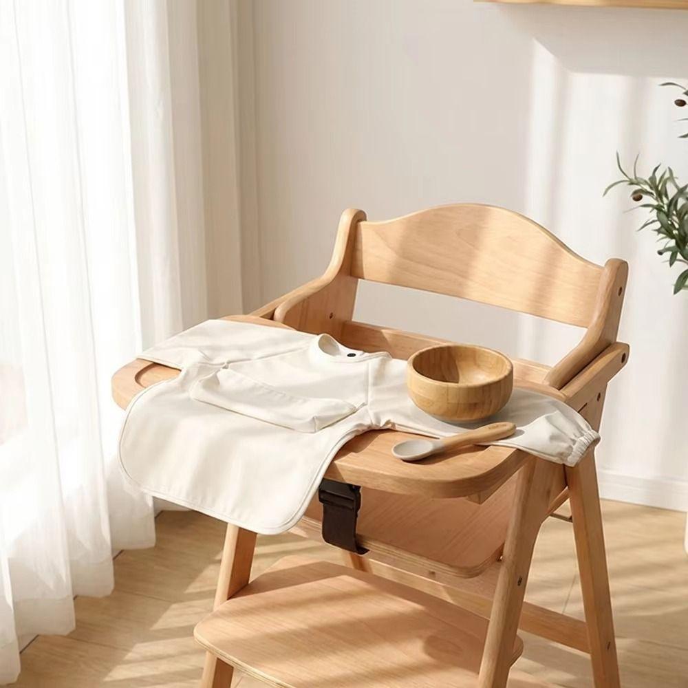 Waterproof Long Sleeve Bib Soft Material Washable Burp Cloth Children PU Bibs  Baby Accessories