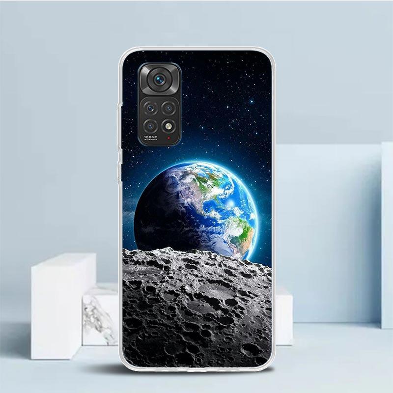 

Earth Stars Space Phone Case For Xiaomi Redmi Note 15 14 14S 13 12S 12 Pro Plus 11S 11 11T 11E 10S 10 + Soft TPU Back Cover Redm Note 12 Pro Plus