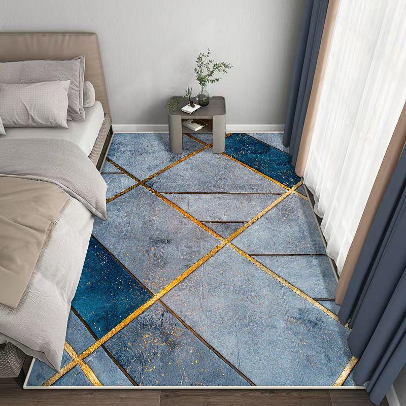 Modern Geometric Carpet Home Decoration Plush Rugs Living Room Big Size Light Luxury for Bedroom Sofa Tables Mat Gaming Room