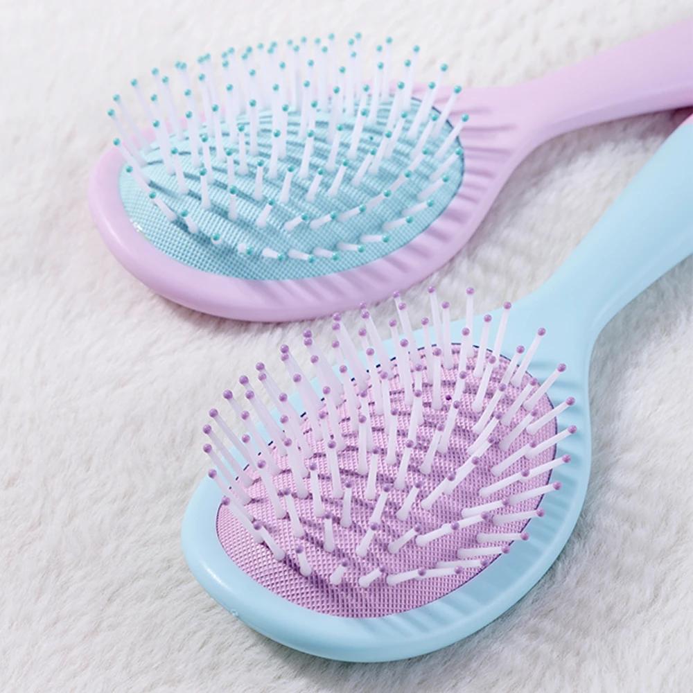 1pcs Candy Color Air Bag Comb Plastic Massage Anti Static Hair Brush Head Massager Household Curly Hair Comb Hair Styling Tool