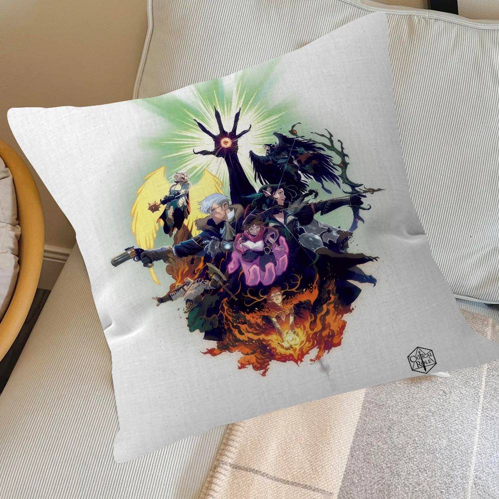 Movie The Legend V-Vox Machina Cushion Cover Inches Farmhouse Decor Home Throw Pillow Covers For Couch Decorations