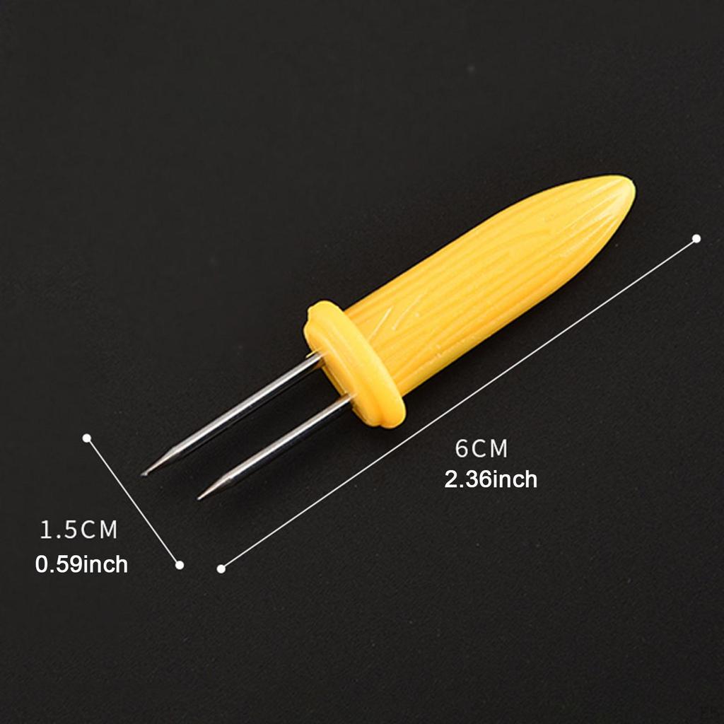 Nerezové držáky na kukuřici Přenosné grilovací špízy na párty BBQ kempování 20 ks