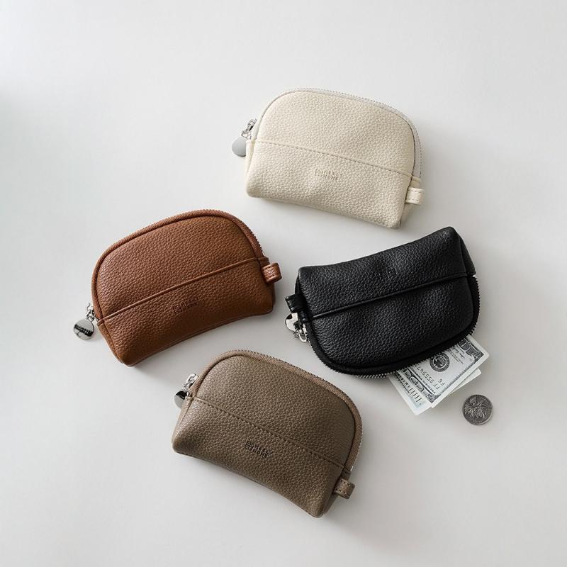 Mini-Münzbörse für Damen PU-Leder Reißverschluss-Geldbörse Kleine tragbare Münztasche Kartenhalter Kopfhörer-Aufbewahrungstasche Kompakter Schlüsselhalter