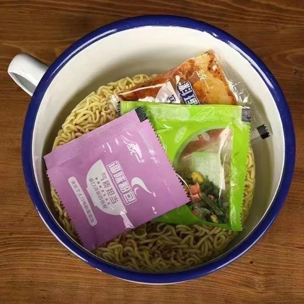 1300ml Enamel Instant Noodle Bowl Handle Enamelware Mug Multifunctional Ramen Bowl  Soup