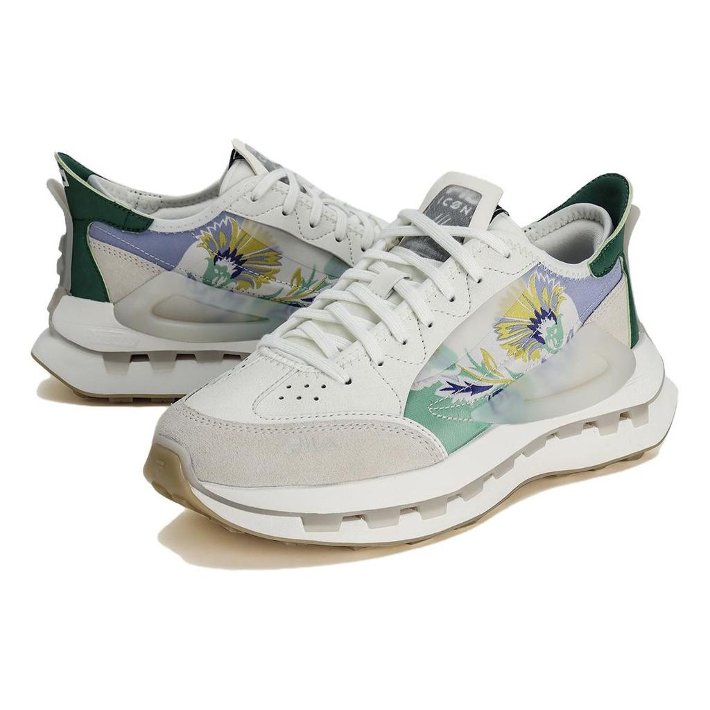 FILA V&A X  KM Morgan Comfortable Versatile Durable Breathable Low-Top Casual Running Shoes Women sneaker Beige F12W413109FSM
