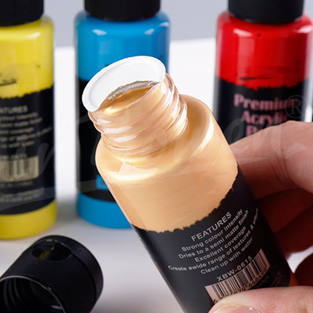 Professional Watercolor Paint Set Liquid Watercolor Paint Tube 24 Color 60ml Liquid Watercolor Tubes with 3pcs