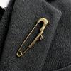 Coats Decorative Pin Vintage Bronze Safety Pin, Large Feather Bird Leaf Flower Lapel Elegant Men Women Brooch for Coats, Jackets, Hats, Bags Design