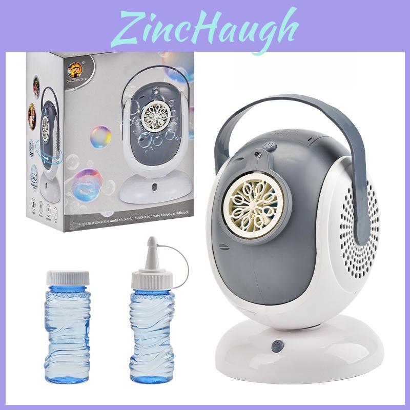 Automatic Bubble Machine With Lights And Rotating Handheld Case For Weddings And Parties