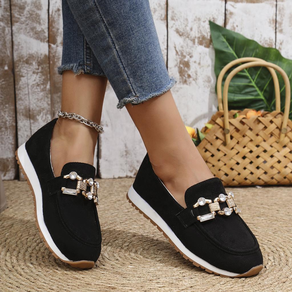 2025 summer shallow single shoes large size casual Roman style sports soft sole Doudou fashion women's shoes Europe and America