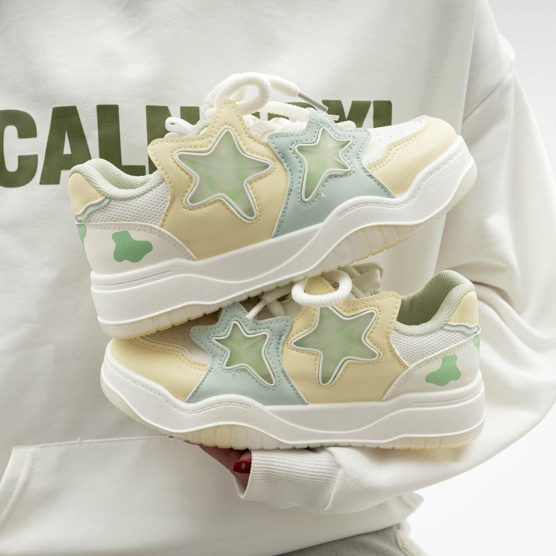 Belle star thick baseplate shoes niche original design spring new bread shoes 35