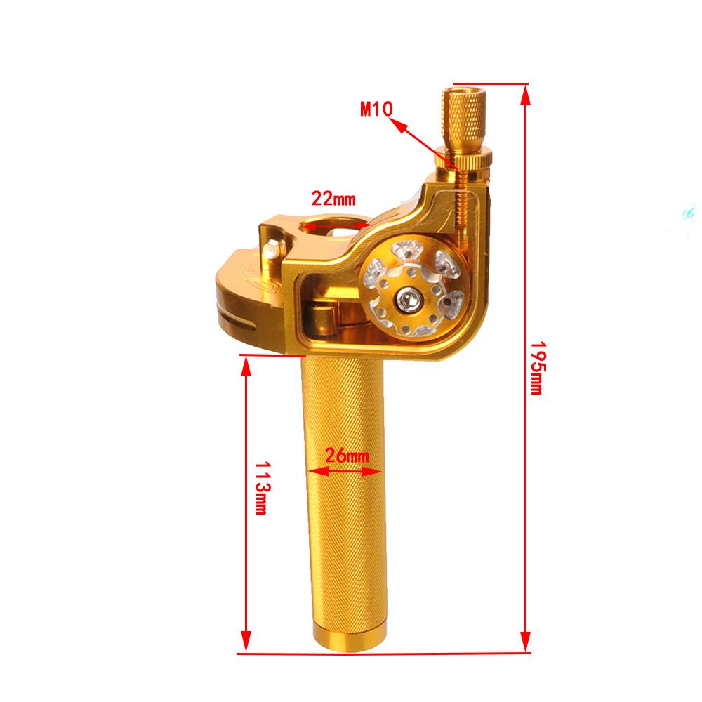 7/8''22mm CNC Aluminum Motorcycle Accelerator Handlebar Throttle Twist Grip Twister For Pit Dirt Bike Motocross ATV Offroad Throttles 2