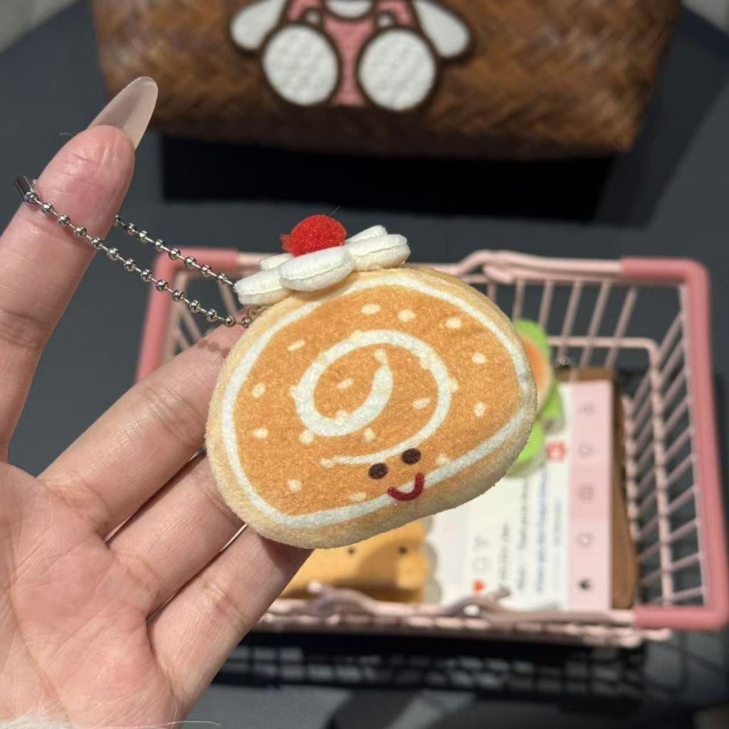 Adorable Double-Layer Cartoon Hamburger Bun Plush Hairpin for Babies