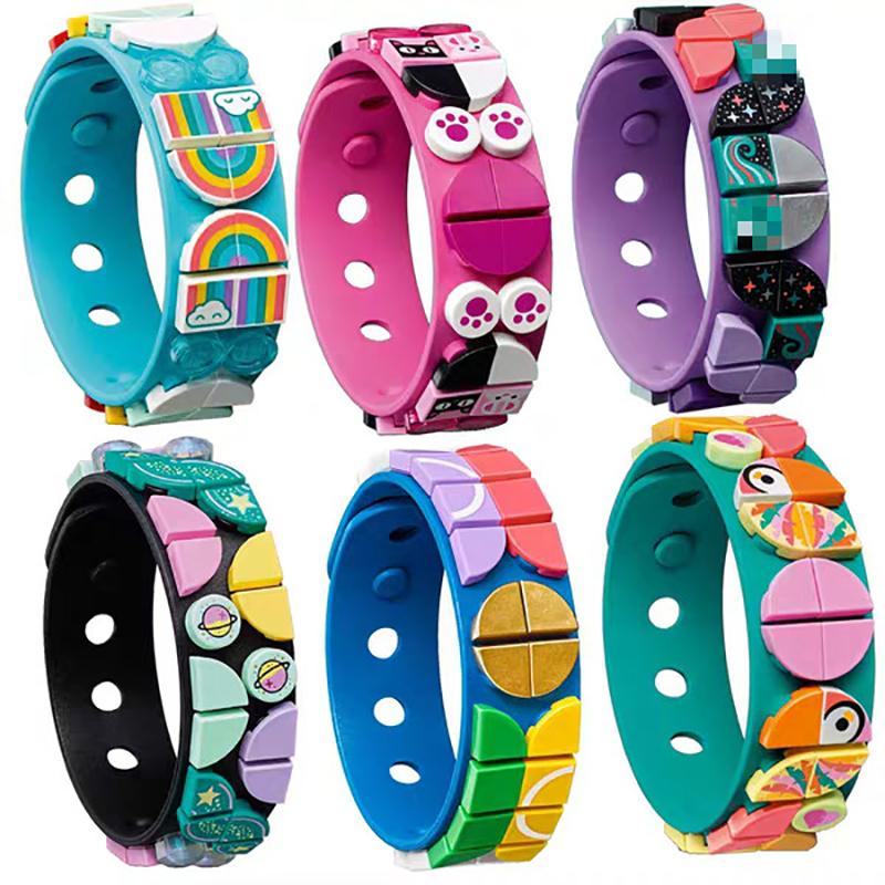 Nuovi DOTS Fai da te Forza Squadra!Giocattoli da Costruzione 41900 41901 41902 41903 41911 41912 Braccialetto in Silicone Cartone Animato Regalo per la Festa dei Bambini