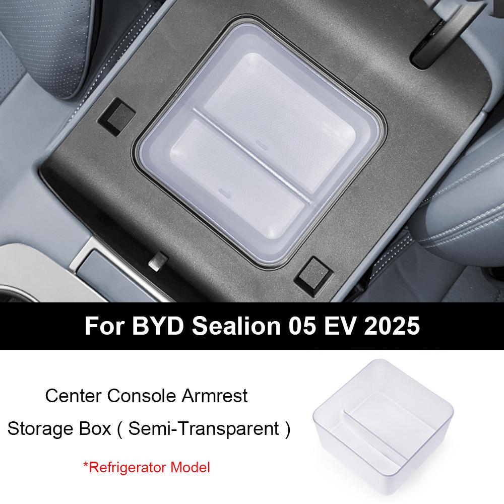 For BYD Sealion 05 EV 2025 Center Console Armrest Storage Organizer Tidying Anti-slip Tray Cup Holder Storage Box Accessories