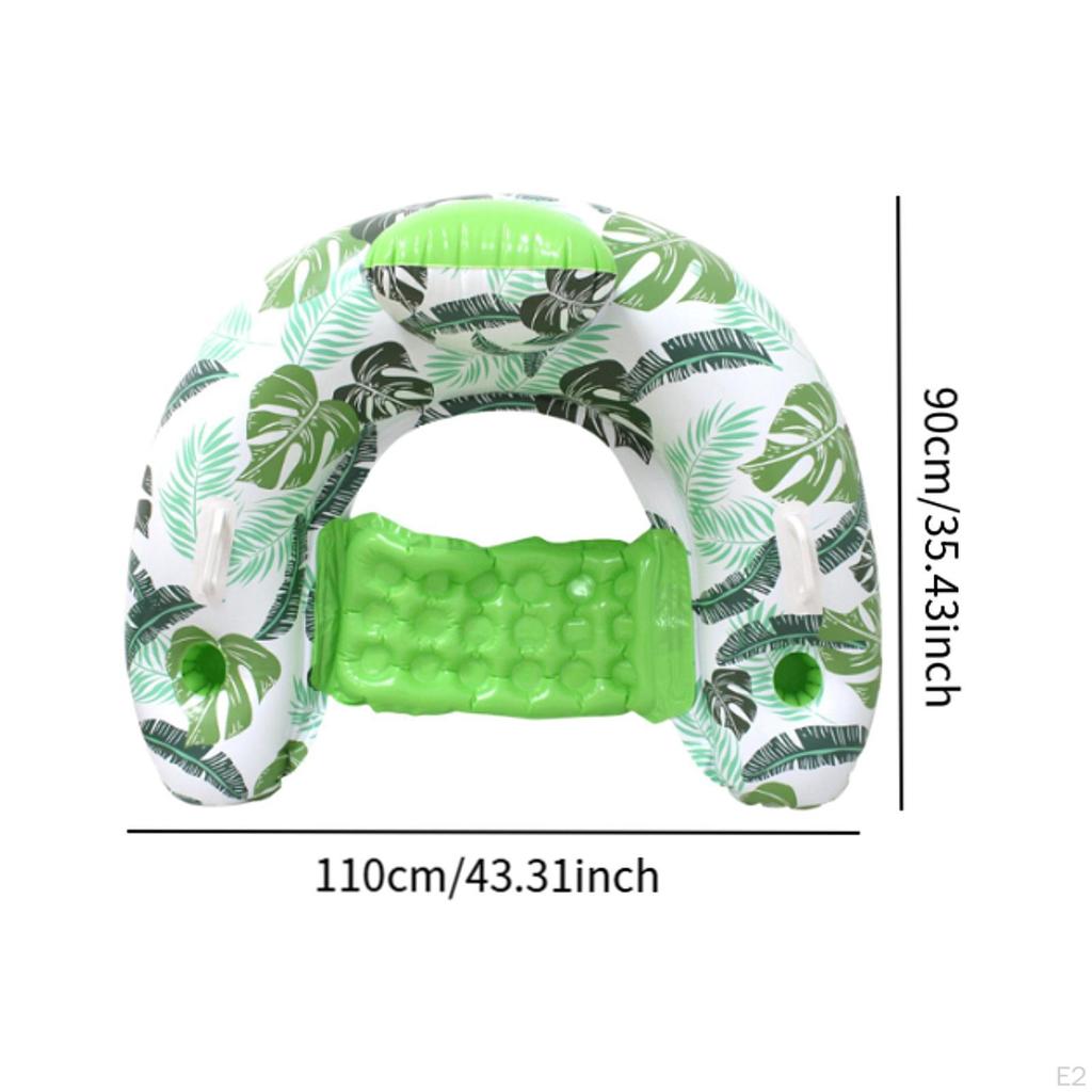 Havuz Şamandırası Sandalye Katlanabilir Hafif Seyahat Partisi Yaz için Kanepe yeşil