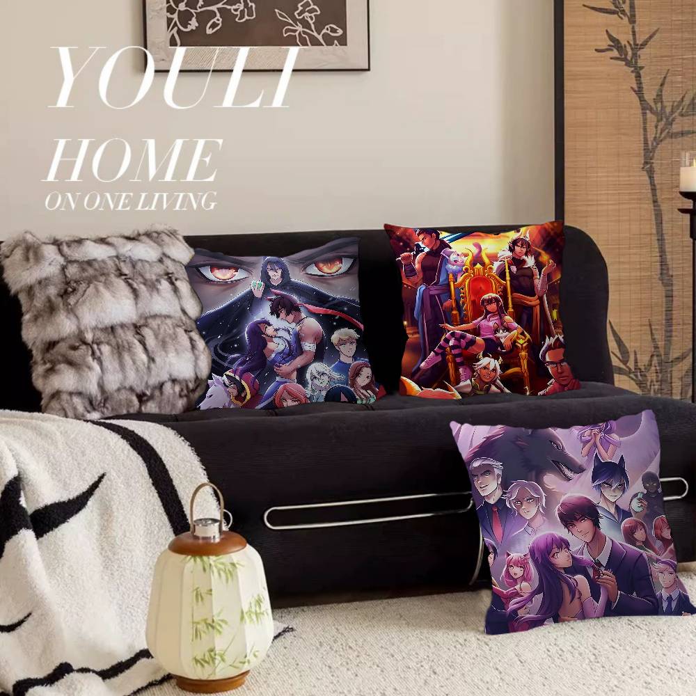 Game Aphmau Cushion Cover Polyester Sofa Cushions Decorative Throw Pillows Home Decoration Pillowcover