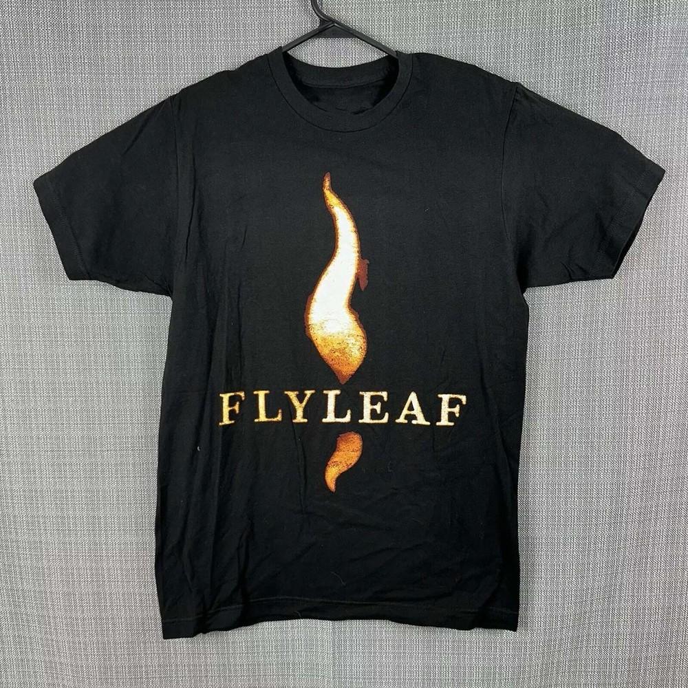 Flyleaf Flame Band T Shirt Adult All Size Black Graphic Rock BL945