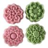 75g Cute Lotus Shape Plastic Dessert Molds Dessert Mold DIY Baking Accessories Kitchen Gadget for Mid-Autumn Festival