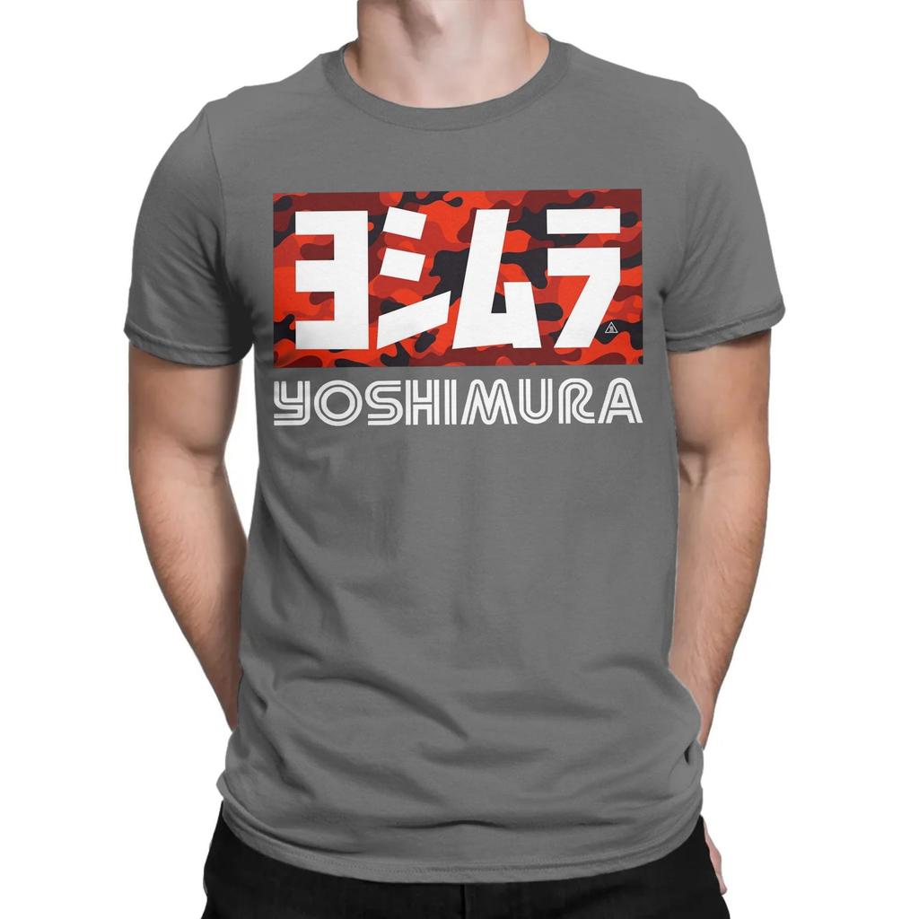 Funny Japanese Motorcycle Yoshimura T-Shirts for Men Crew Neck Pure Cotton T Shirt  Short Sleeve Tee Shirt Adult Clothes