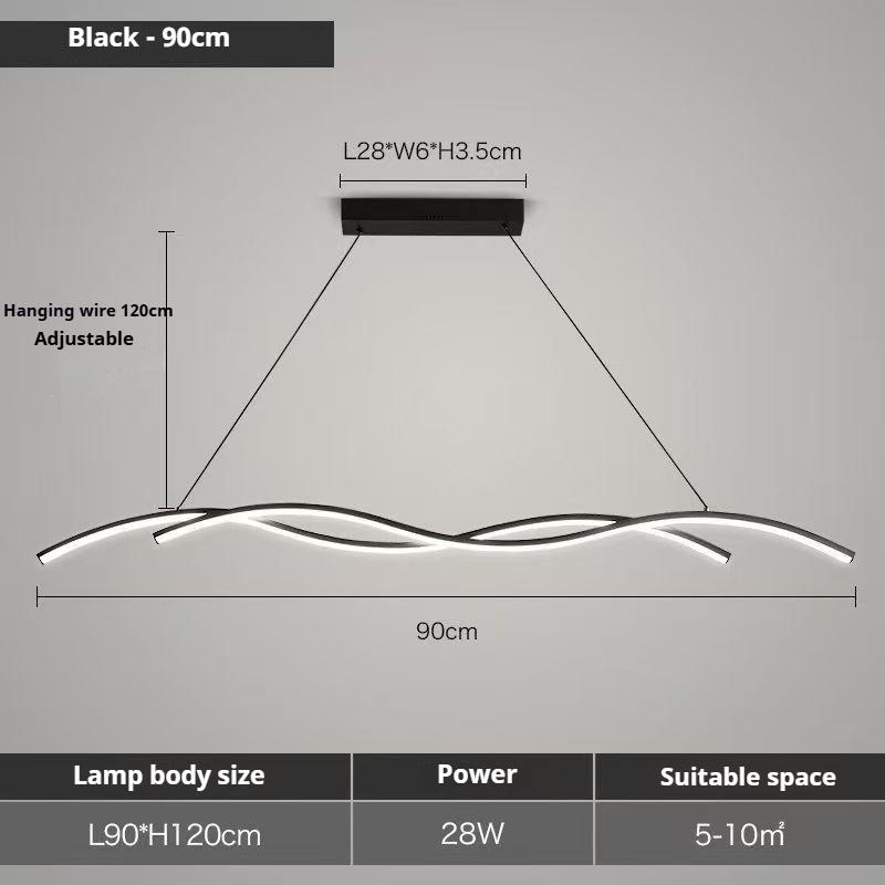 European Modern Minimalist LED Chandelier Indoor Home Living Room Dining Room Bedroom Bar Hotel Decorative Lighting