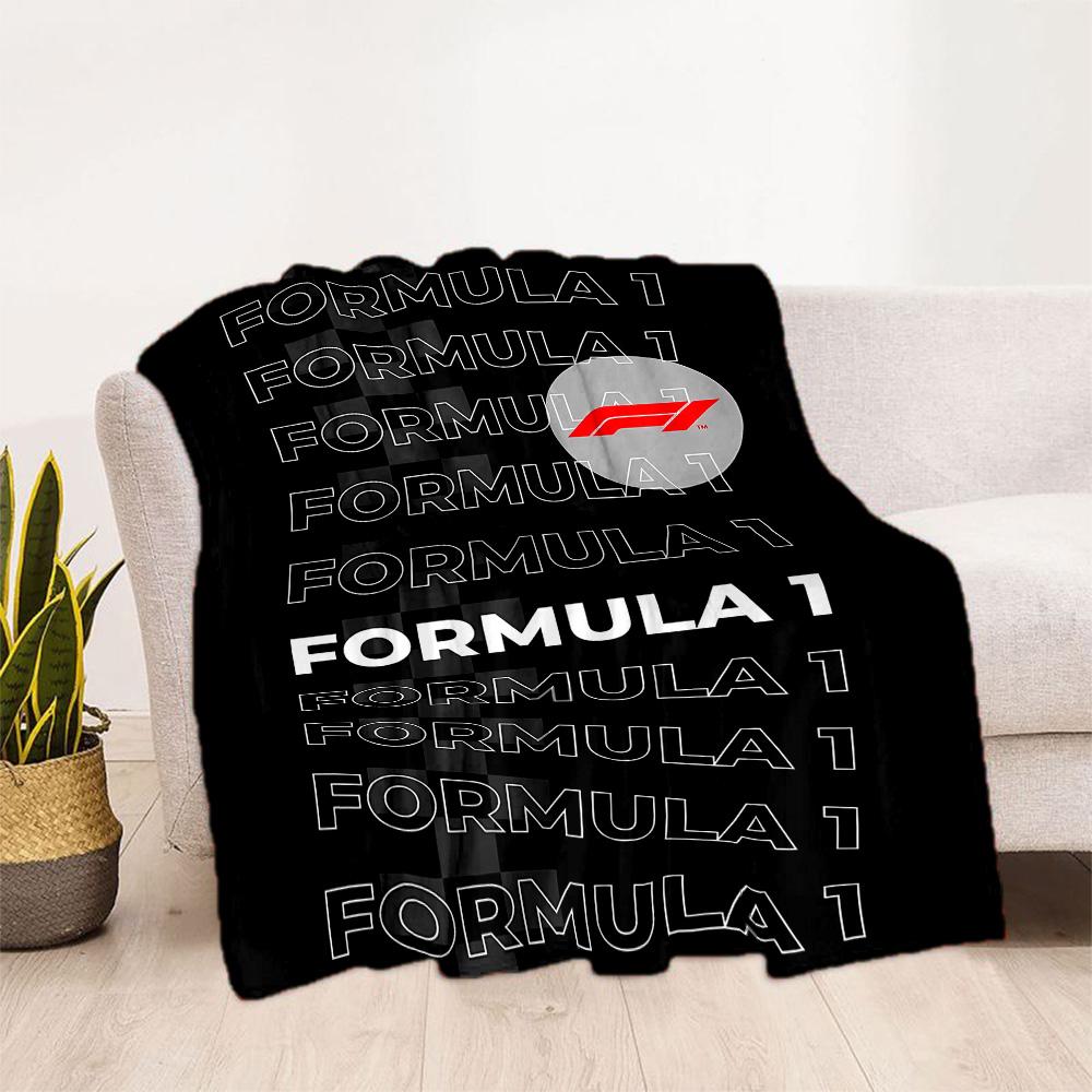 Bold Red And White Logo Design Flannel Blanket-Soft and Suitable for Sofas,Beds,Offices,Travel,All Seasons,Great Gift for Holidays and Birthdays.