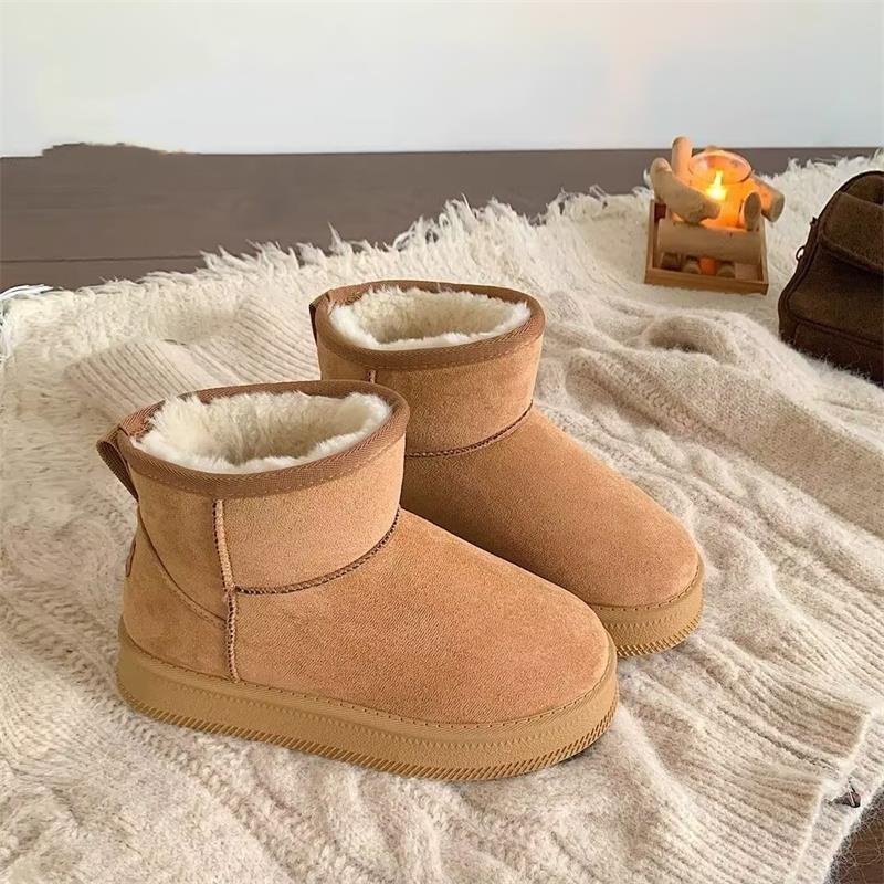 Non-slip and Cold-proof Cotton Boots, Piled and Thickened Cotton Shoes, Snow Boots, New Warm Cotton Shoes In Winter, Women's Shoes