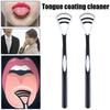 Portable Plastic Tongue Cleaner Oral Care Cleaning Tool Gratte Langue Tounge Scrapper Remove Bad Breath Reusable Oral Scraper