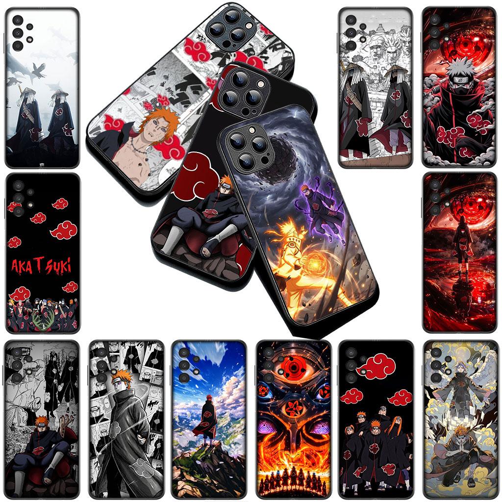 Handyhülle für Samsung Galaxy S25 S24 S23 FE Ultra Plus S7 Edge S25+ S23+ A56 5G Hülle Weiche Hülle Schmerz Narutos Akatsuki Poster