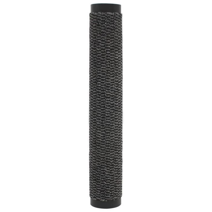Paillasson - VIDAXL - Rectangulaire - Anthracite - Synthétique - Antidérapant