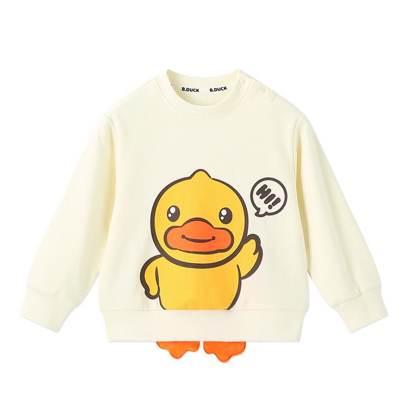 B.Duck Boys' Playful Duck Crew Neck Sweatshirt