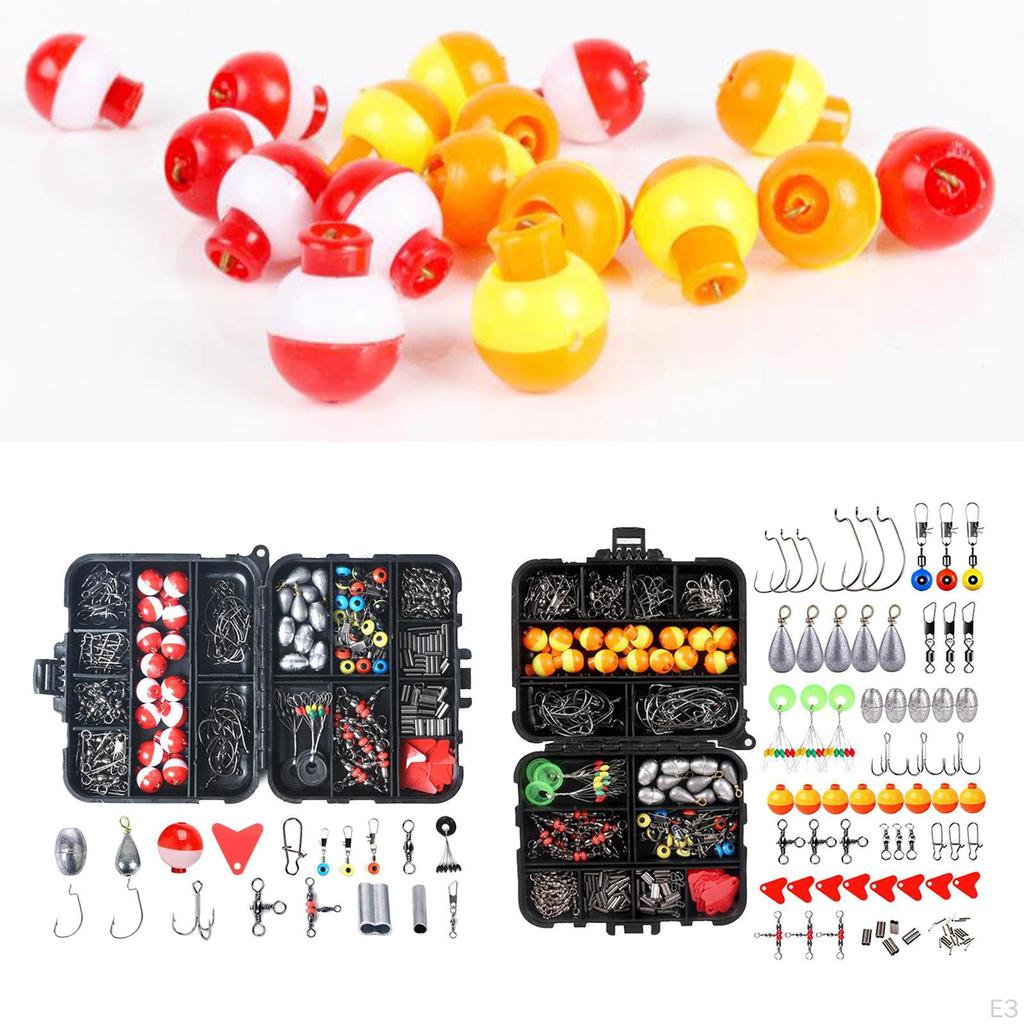 264 Piece Angels Kit Jig Hook Sinkers Swivels Snap Beads