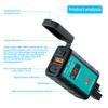 PD QC3.0 Motorcycle USB Charger Waterproof 12V Power Supply Adapter with Switch Voltmeter Socket SAE To USB Type-C Phone Charger