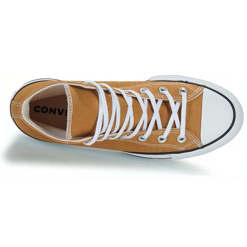 Converse Chuck Taylor All Star Lift Platform High Trek Tan Women Sneakers White Black A07210C