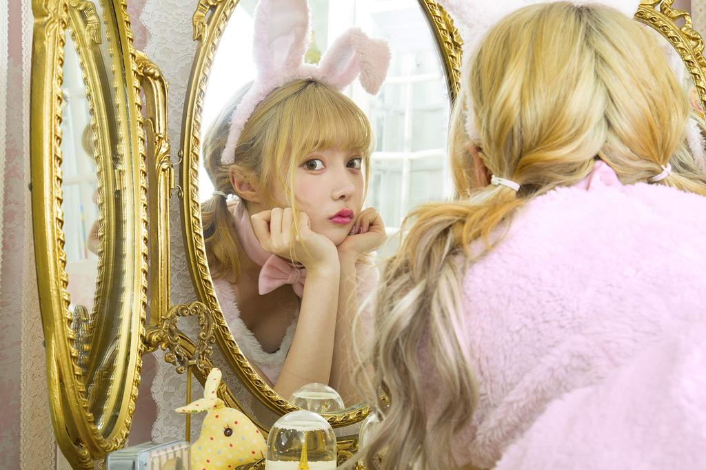 Clearstone Fluffy Animal Cosplay Halloween Strawberry Rabbit Costume for Pink Women,