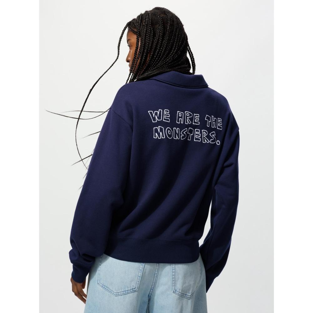 Uniqlo Pop Mart Half Zip Sweatshirt D