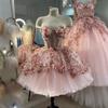 Pink Evening Dress, Supernatural Art Test Performance, One-word Shoulder Toast Dress, Luxury and Thin Solo Tutu Engagement Banquet