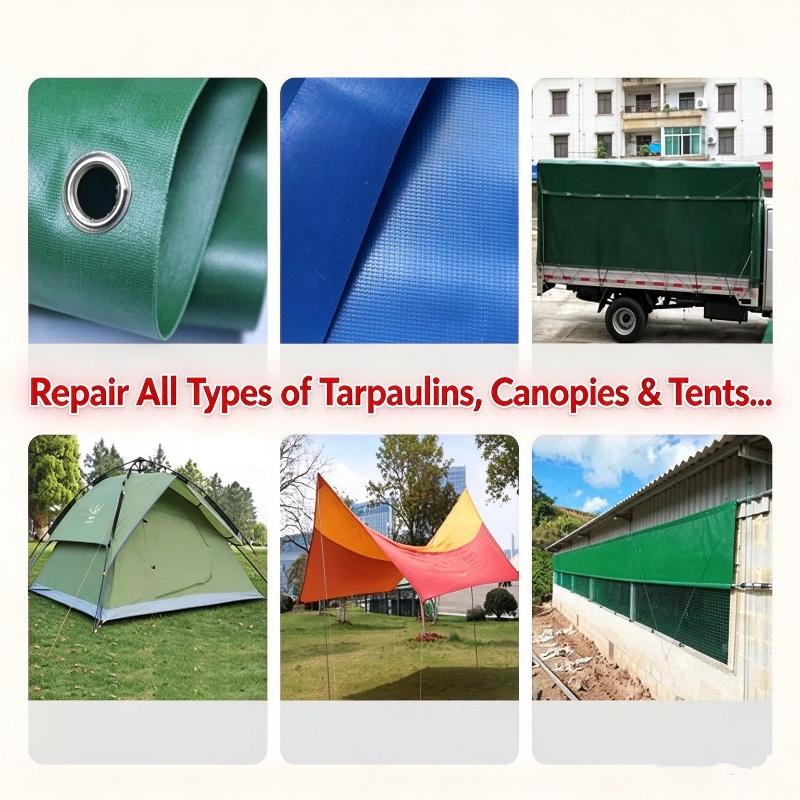 Heavy Duty Fabric Adhesive Sealing Tape Tearproof High Bond 8cm Wide for Tarpaulin Vehicle Seats Flooring Renovation Work
