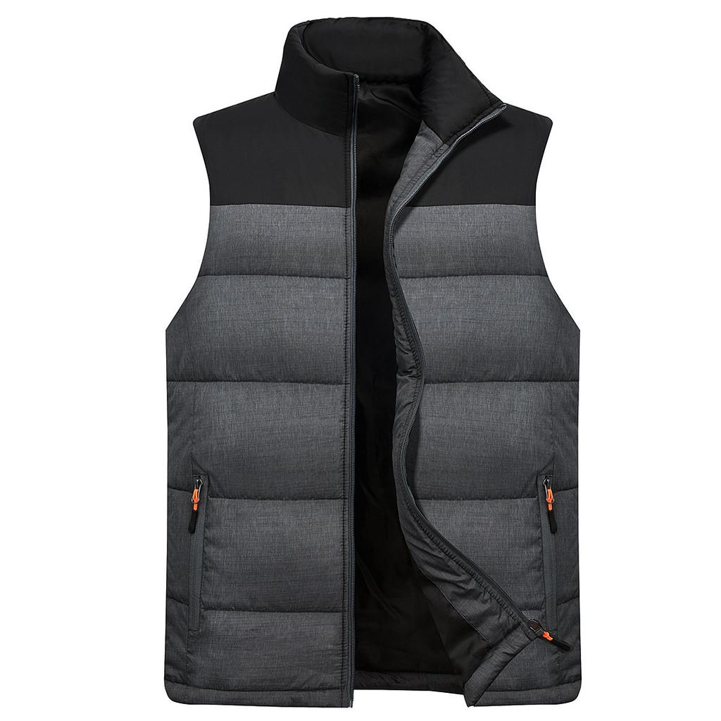 Men's Warm Thickened Vest Vest Casual Down Cotton Middle-aged Men's Vest