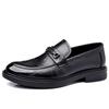 Fashion Italian Style Men's Flat Loafers Classic Brown Men's Leather British Shoes Lightweight Daily Outdoor Commuting Driving Shoes