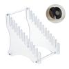 Clear Acrylic Vinyls Record Holder Display Rack 12 Slots Space Saving Vinyls Record Stand for Music Collection Album