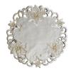 HOT Christmas Flower Embroidery Table Place Mat Cloth Tea Placemat Dining Coaster Kitchen Table Decoration and Accessories
